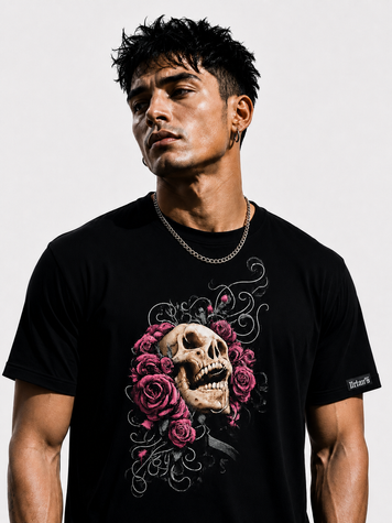 Футболка чоловіча Skull Roses US-0243L фото