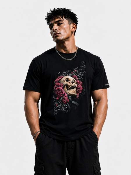 Футболка чоловіча Skull Roses US-0243L фото